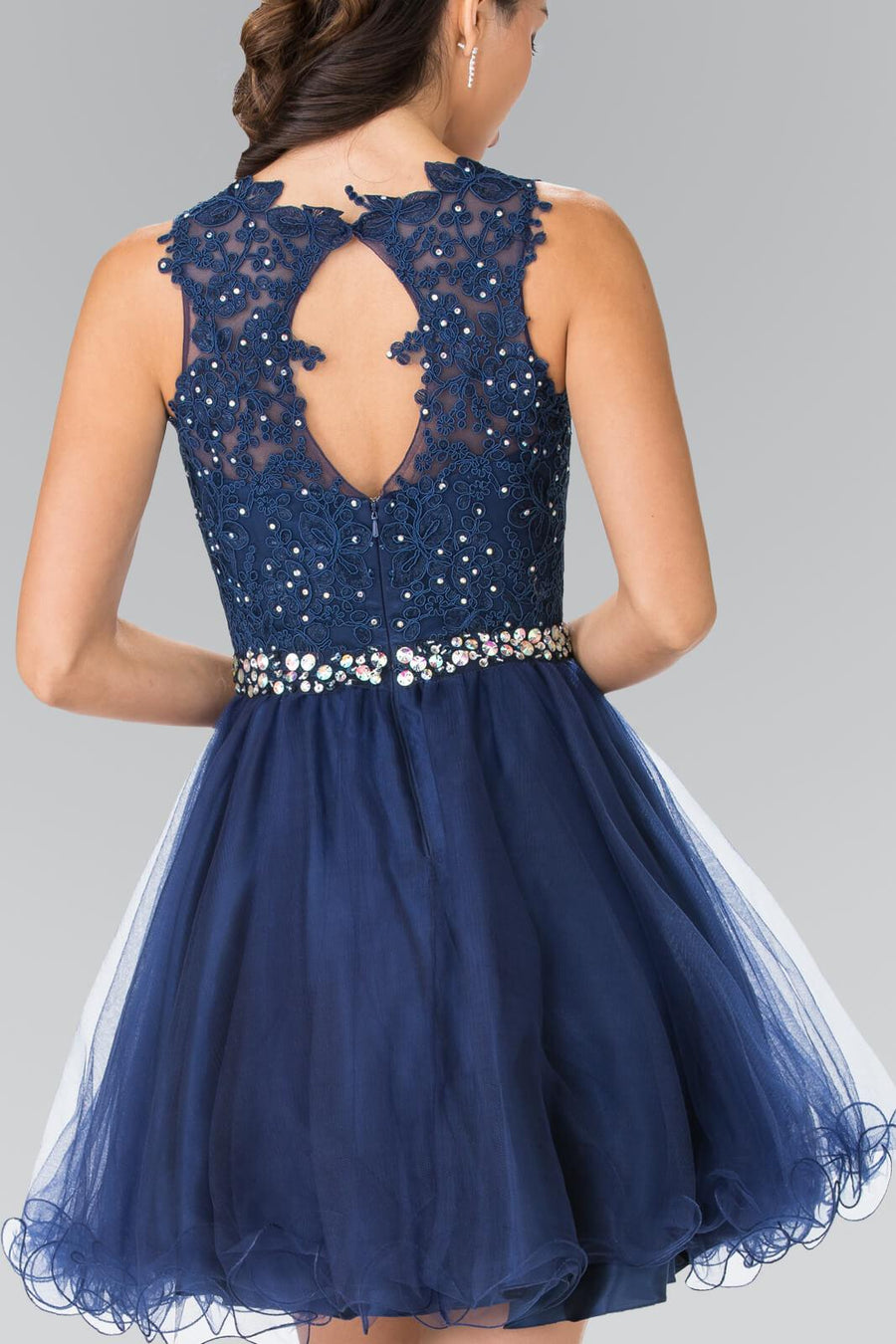 Sleeveless Prom Short Dress Homecoming - The Dress Outlet Elizabeth K