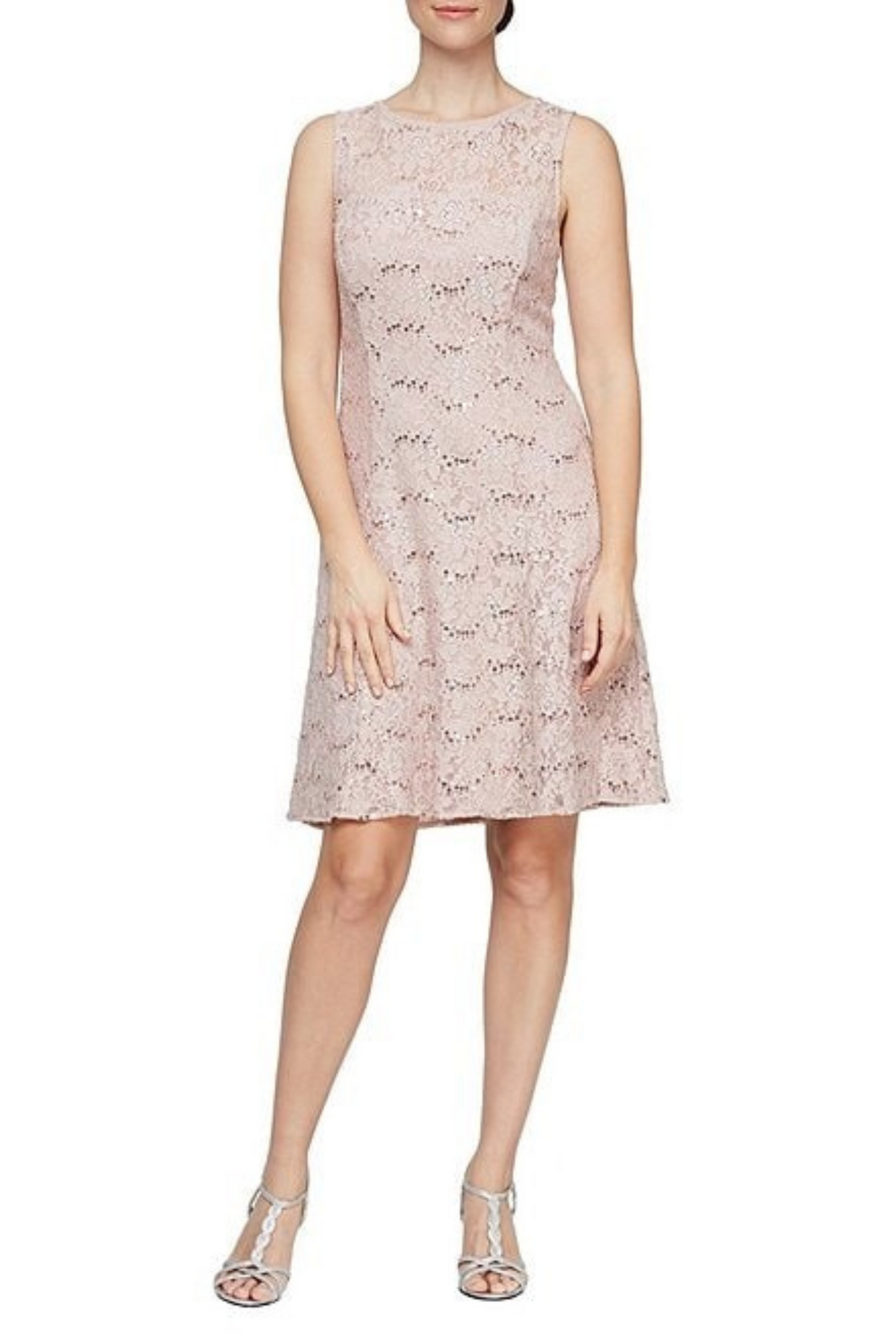 فستان جاكيت طويل ومنخفض مقاس كبير من مجموعة Blush 20W SL Fashions 9419437 للبيع