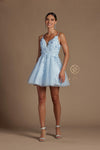 Spaghetti Straps Short Homecoming Dress - The Dress Outlet