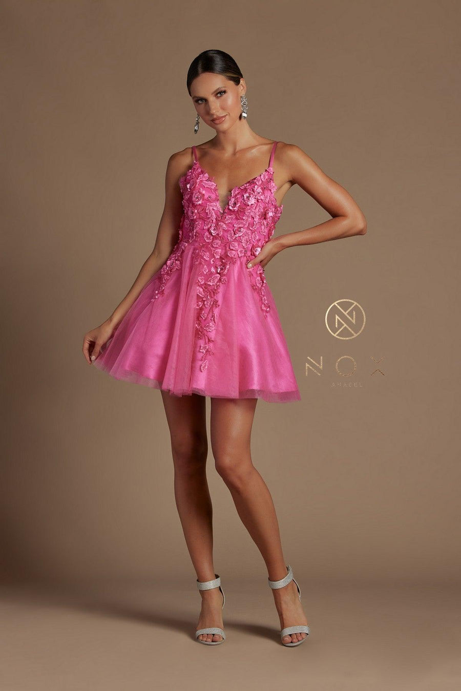 Spaghetti Straps Short Homecoming Dress - The Dress Outlet