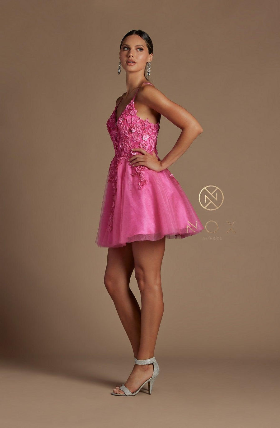 Spaghetti Straps Short Homecoming Dress - The Dress Outlet