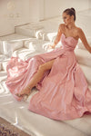 Strapless A-Line Long Prom Dress - The Dress Outlet