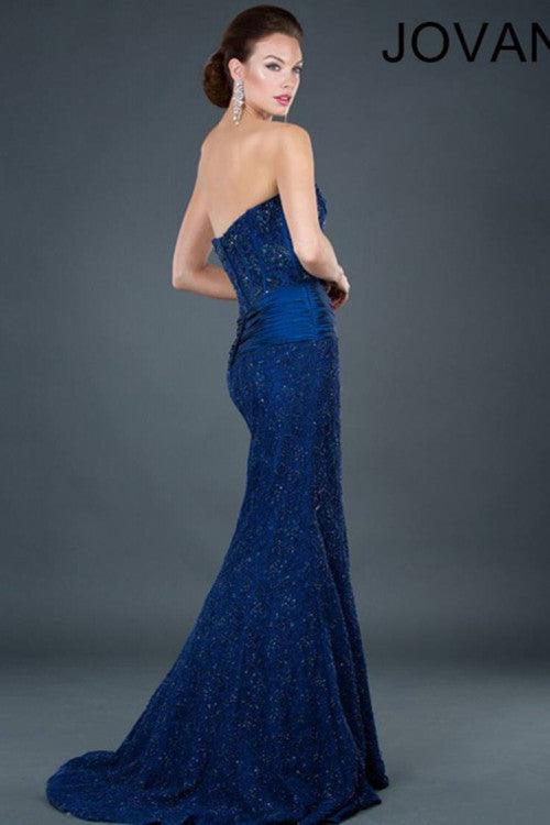 Strapless Corset Long Mermaid Dress 5470 - The Dress Outlet