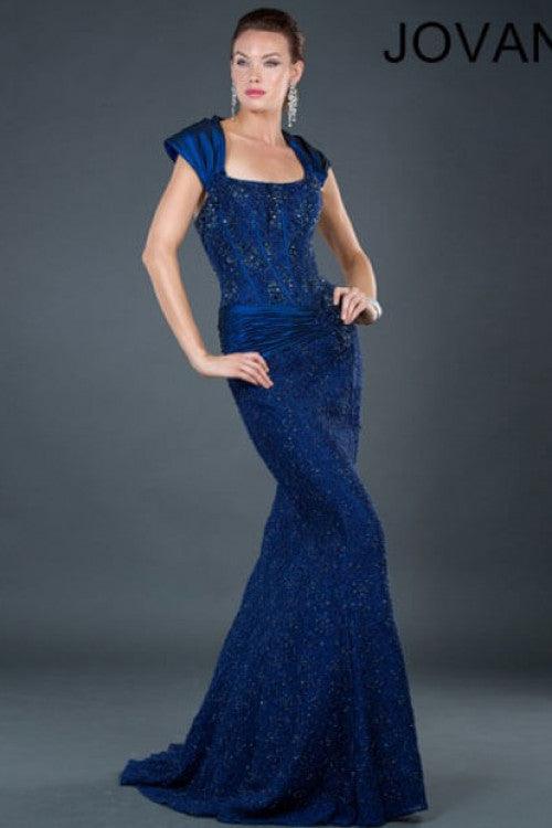 Strapless Corset Long Mermaid Dress 5470 - The Dress Outlet