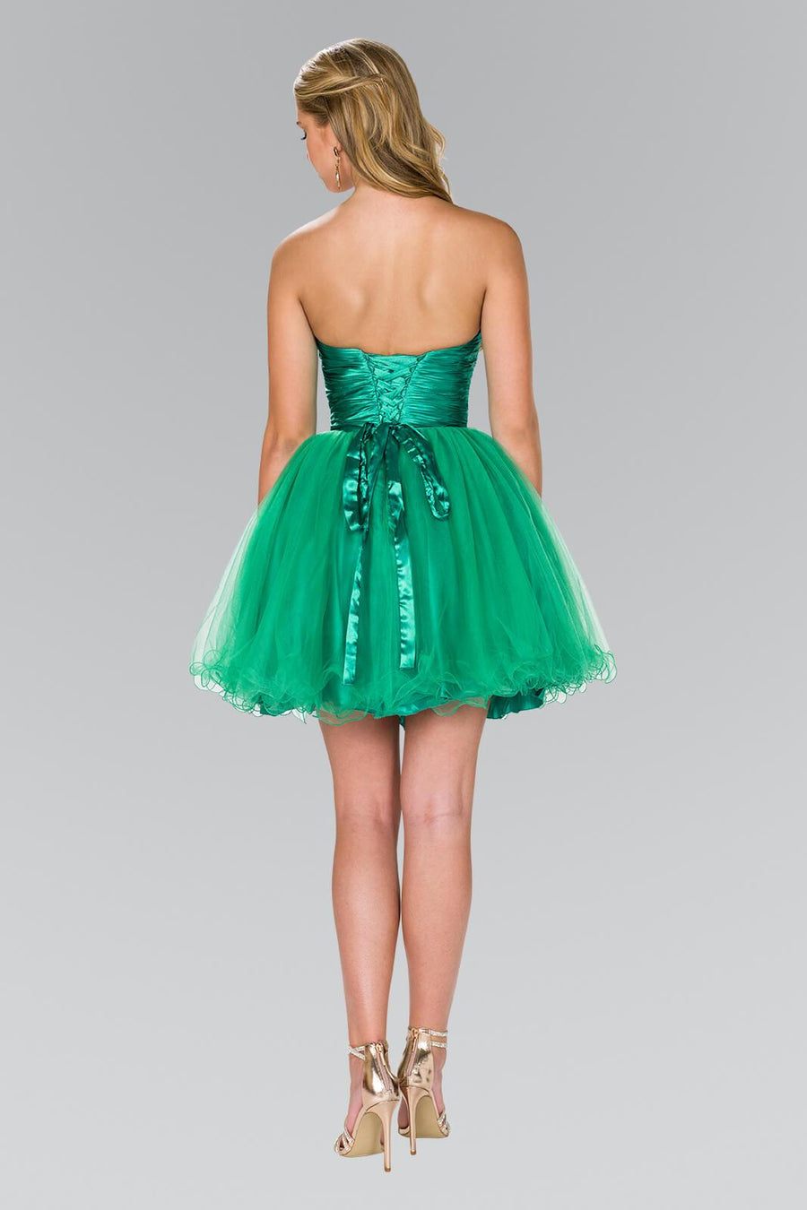 Strapless Prom Short Dress Homecoming - The Dress Outlet Elizabeth K