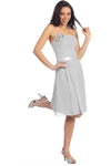 Strapless Short Formal Dress Bridesmaid - The Dress Outlet Elizabeth K