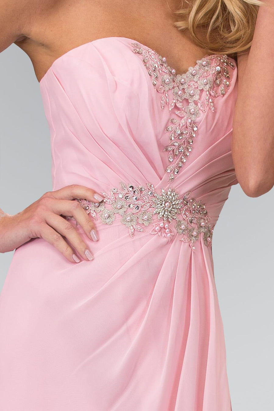 Strapless Sweetheart Long Formal Dress - The Dress Outlet Elizabeth K