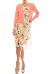 Studio One Floral Printed Two Piece Jacket Dress - The Dress Outlet