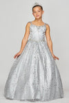 Sweetheart Bodice Long Flower Girl Dress - The Dress Outlet