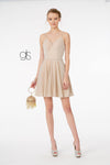 Sweetheart Neckline A-Line Short Dress w/ Pocket - The Dress Outlet Elizabeth K
