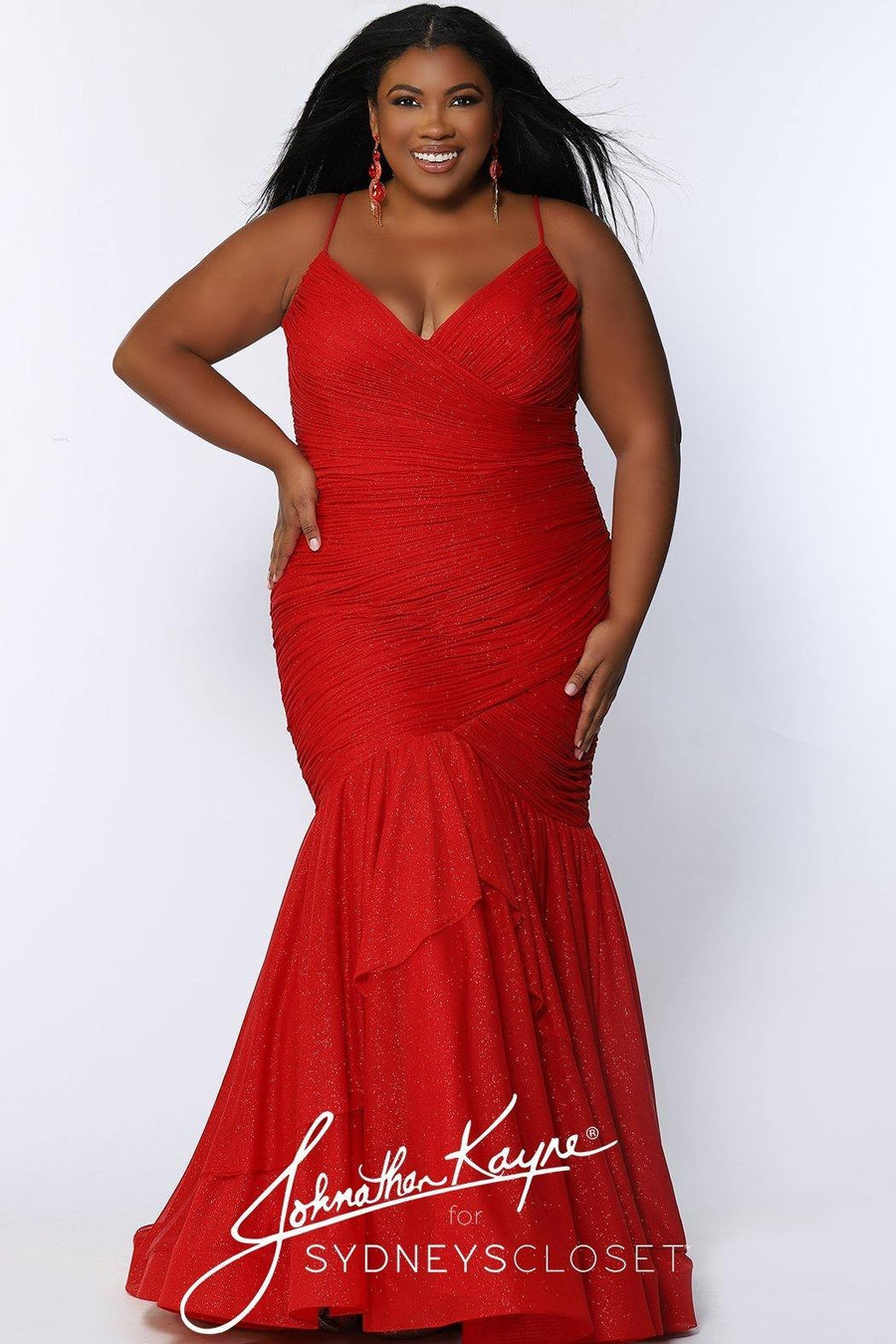 Sydneys Closet Long Prom Dress Plus Size - The Dress Outlet