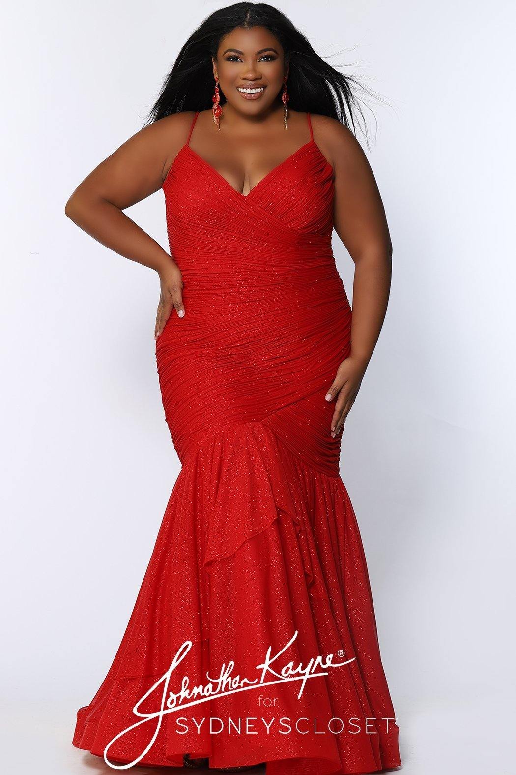 Sydneys Closet Long Prom Dress Plus Size - The Dress Outlet