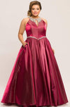 Sydneys Closet Plus Size Long Prom Dress - The Dress Outlet