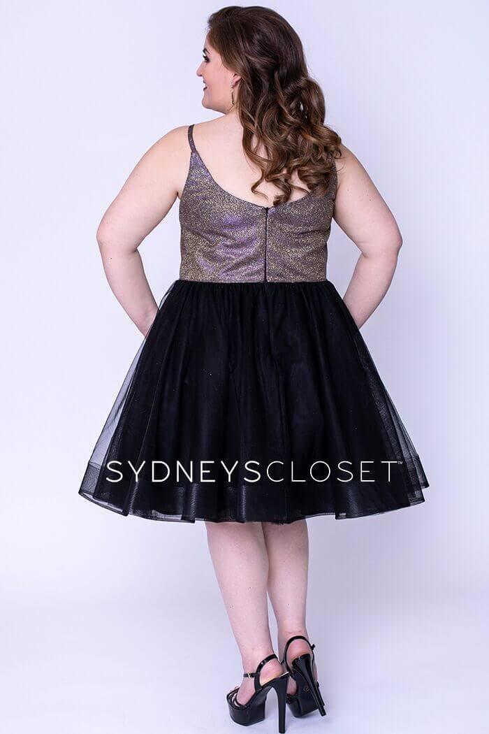 Sydneys Closet Short Homecoming Plus Size Prom Dress - The Dress Outlet