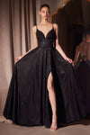 Prom Dresses Glitter Prom Long Formal A Line Dress Black