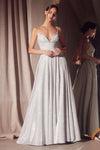 Prom Dresses Glitter Prom Long Formal A Line Dress Silver