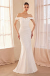Wedding Dresses Bridal Gown Fitted Long Wedding Dress Off White