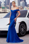 Prom Dresses Fitted Long Formal Evening Prom Dress Royal