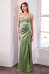 Prom Dresses Prom Long Formal Fitted Evening Dress Sage