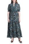 Mother of the Bride Dresses Long A Line Formal Floral Evening Dress Navy Aqua