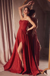 Prom Dresses Prom Long Glitter A Line Formal Gown Red