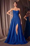 Prom Dresses Prom Long Glitter A Line Formal Gown Royal
