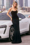 Prom Dresses Fitted Long Formal Evening Gown Black