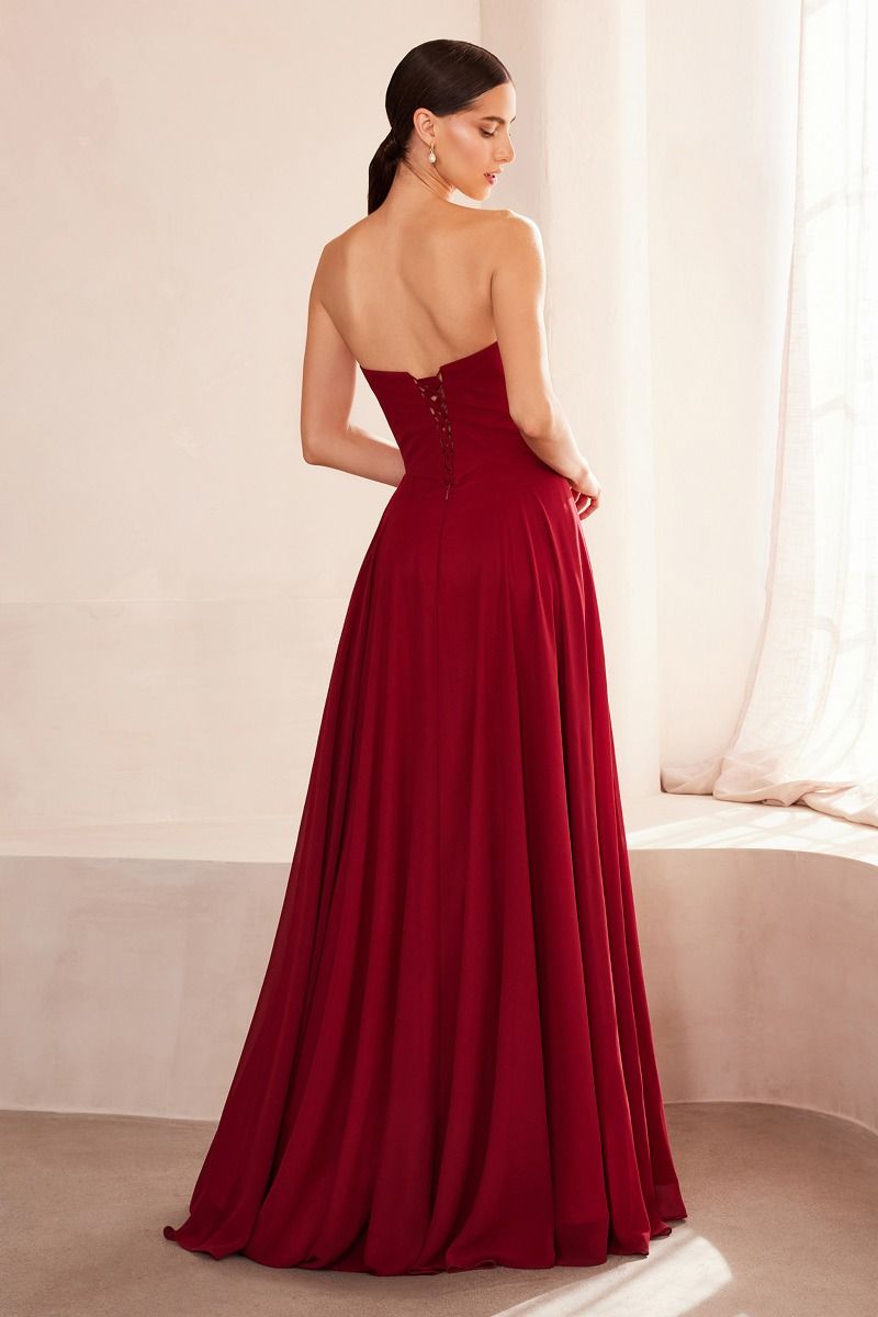 Formal Dresses Long A Line Formal Dress Burgundy
