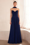 Formal Dresses Long A Line Formal Dress Navy
