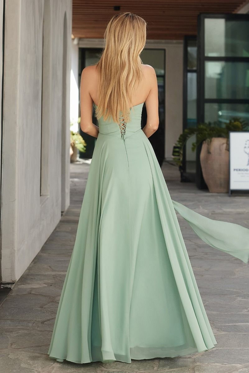 Formal Dresses Long A Line Formal Dress Sage