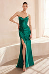 Prom Dresses Formal Long Fitted Evening Prom Dress Emerald
