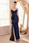 Prom Dresses Formal Long Fitted Evening Prom Dress Navy