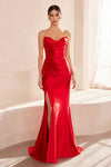 Prom Dresses Formal Long Fitted Evening Prom Dress Red
