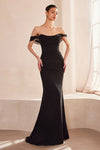 Prom Dresses Formal Long Fitted Mermaid Prom Dress Black