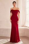 Prom Dresses Formal Long Fitted Mermaid Prom Dress Burgundy