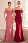 Prom Dresses Formal Long Fitted Mermaid Prom Dress Mauve Rose