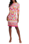 Cocktail Dresses Short Cocktail Print Dress Pink Multi
