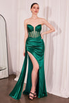 Prom Dresses Long Slit Formal Prom Dress Emerald