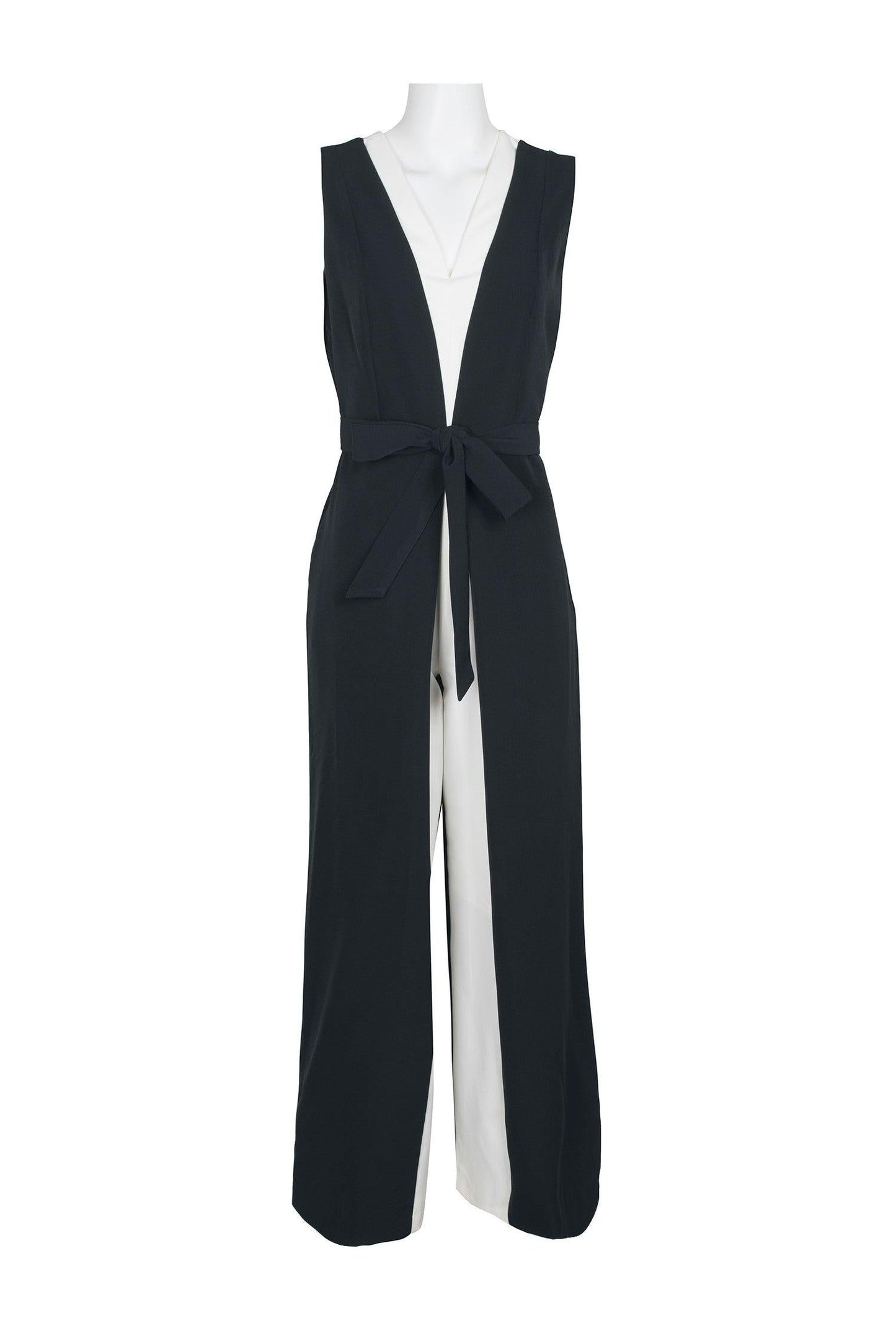 Tahari Long Formal Sleeveless Jumpsuit - The Dress Outlet