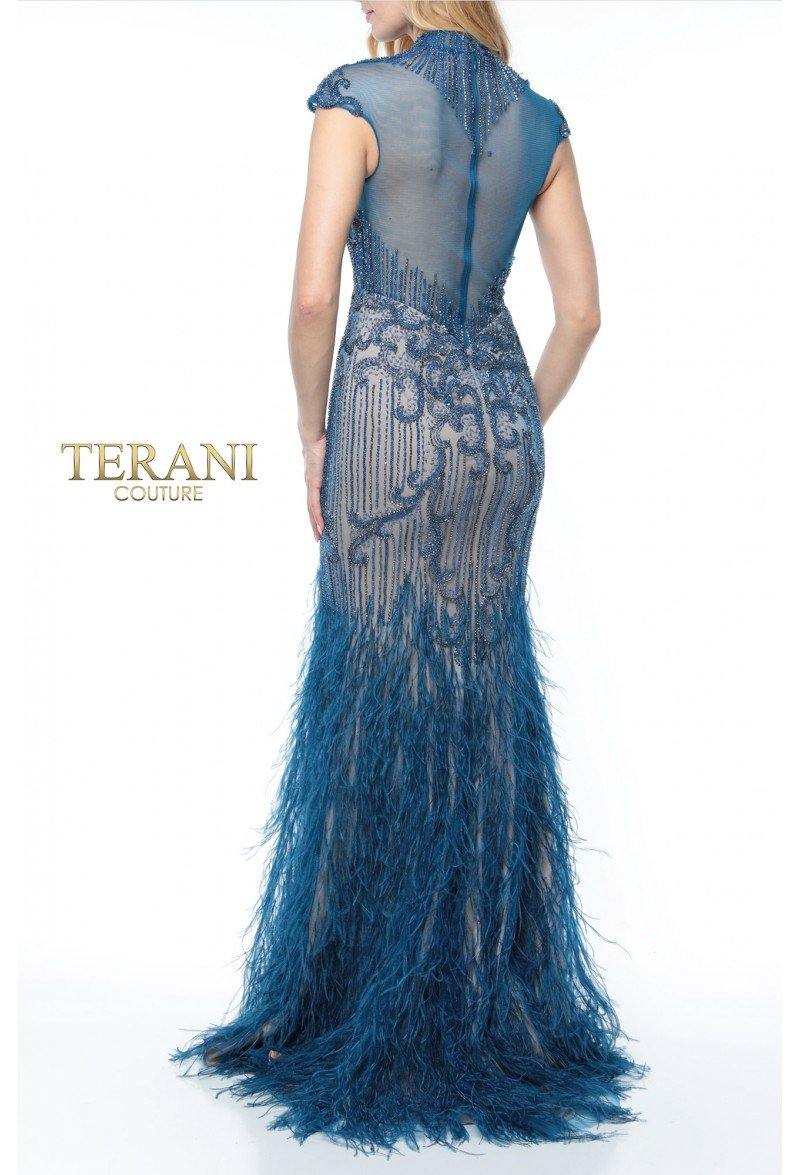 Terani Couture Fitted Long Prom Dress 1721GL4446 - The Dress Outlet