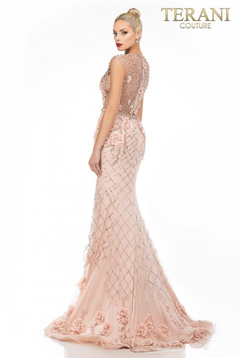 Terani Couture Fitted Long Prom Dress 1722GL4488 - The Dress Outlet