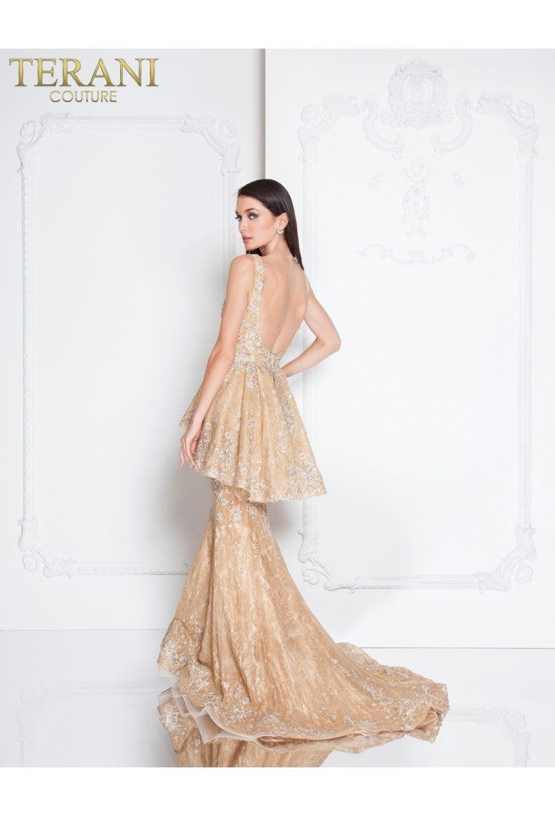 Terani Couture Formal Long Prom Dress 1811GL6455 - The Dress Outlet