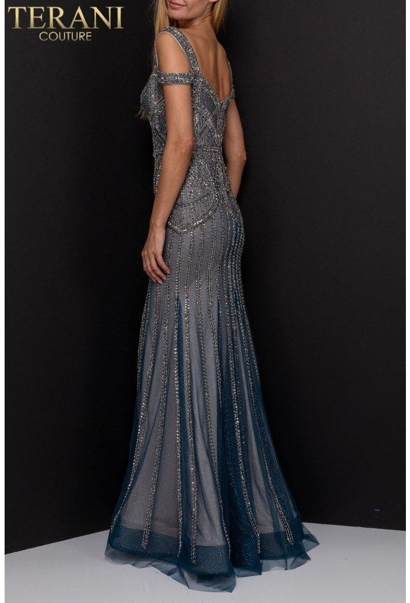 Terani Couture Fitted Long Prom Dress 1922GL0680 - The Dress Outlet