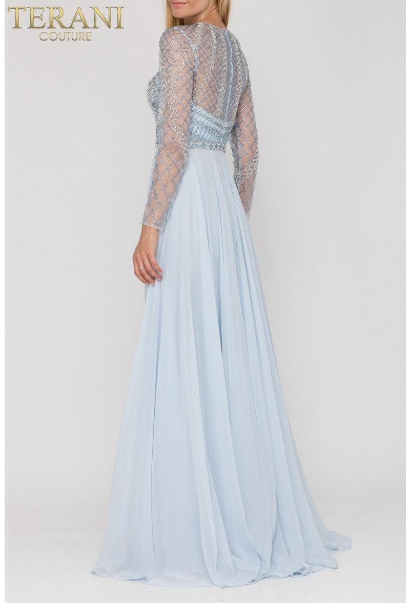 Terani Couture Formal Long Sleeve Dress 2011M2164 - The Dress Outlet