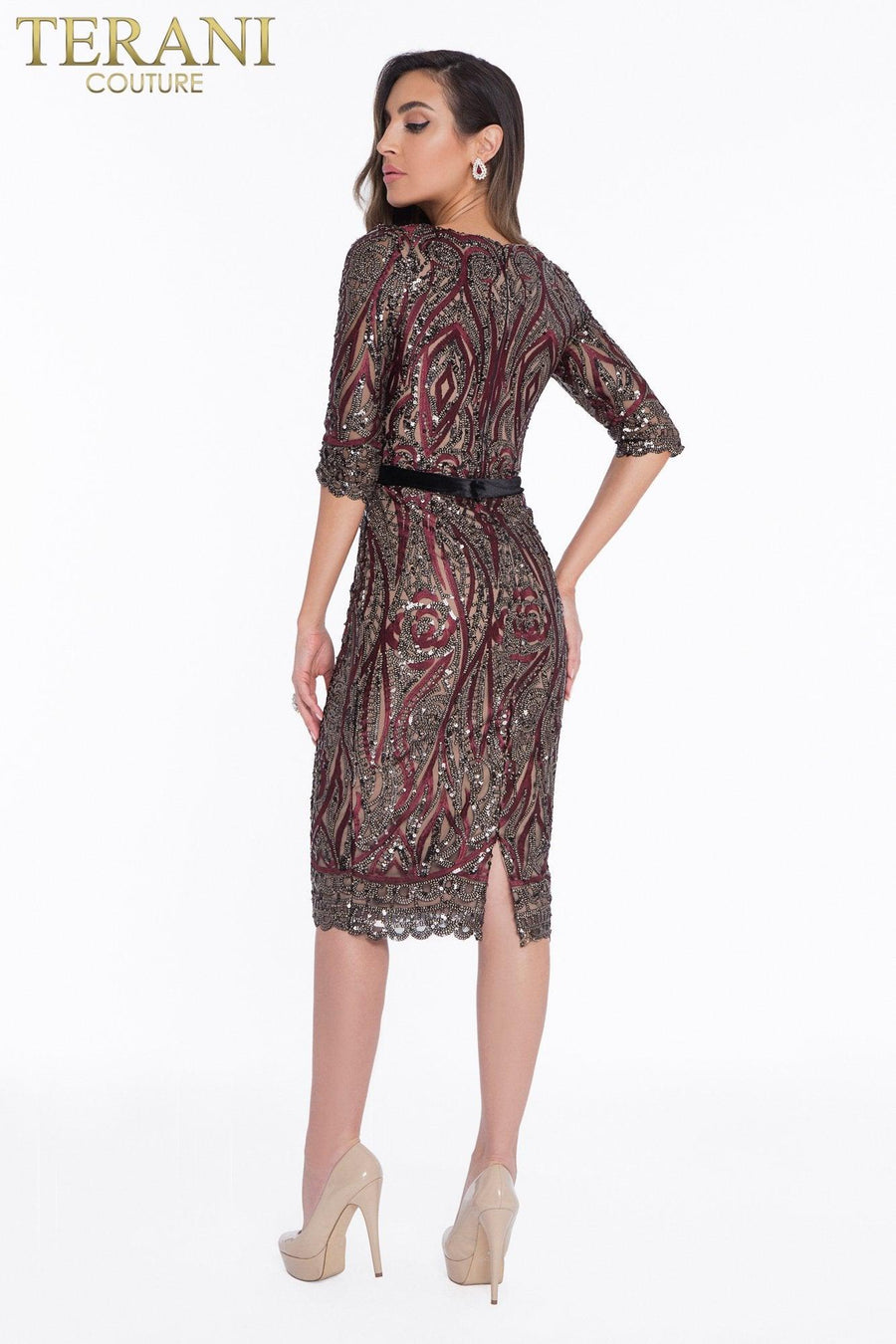 Terani Couture Formal Short Dress 1821C7012 - The Dress Outlet