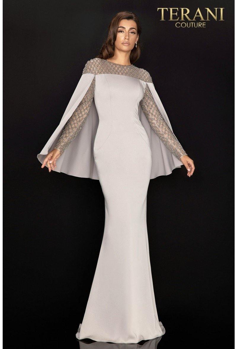 Terani Couture Long Formal Mother Of Bride Gown 2011M2155 - The Dress Outlet