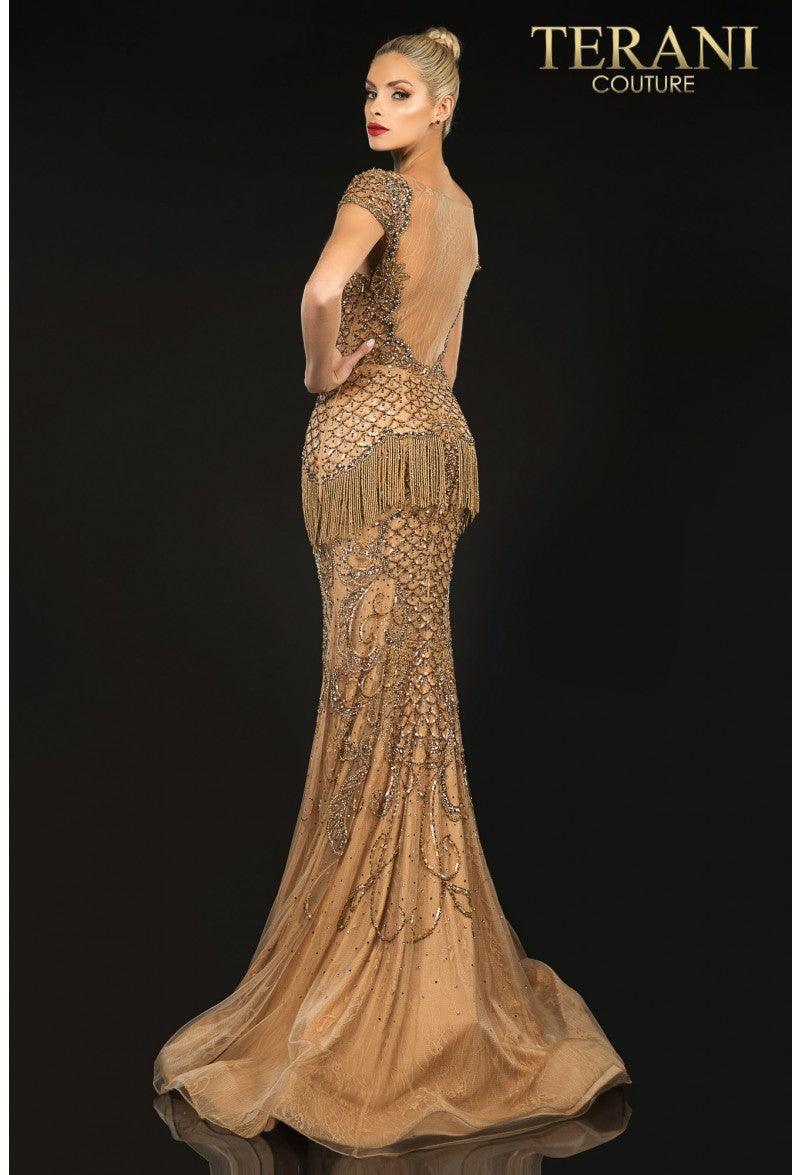 Terani Couture Long Formal Prom Dress 1811GL6452 - The Dress Outlet