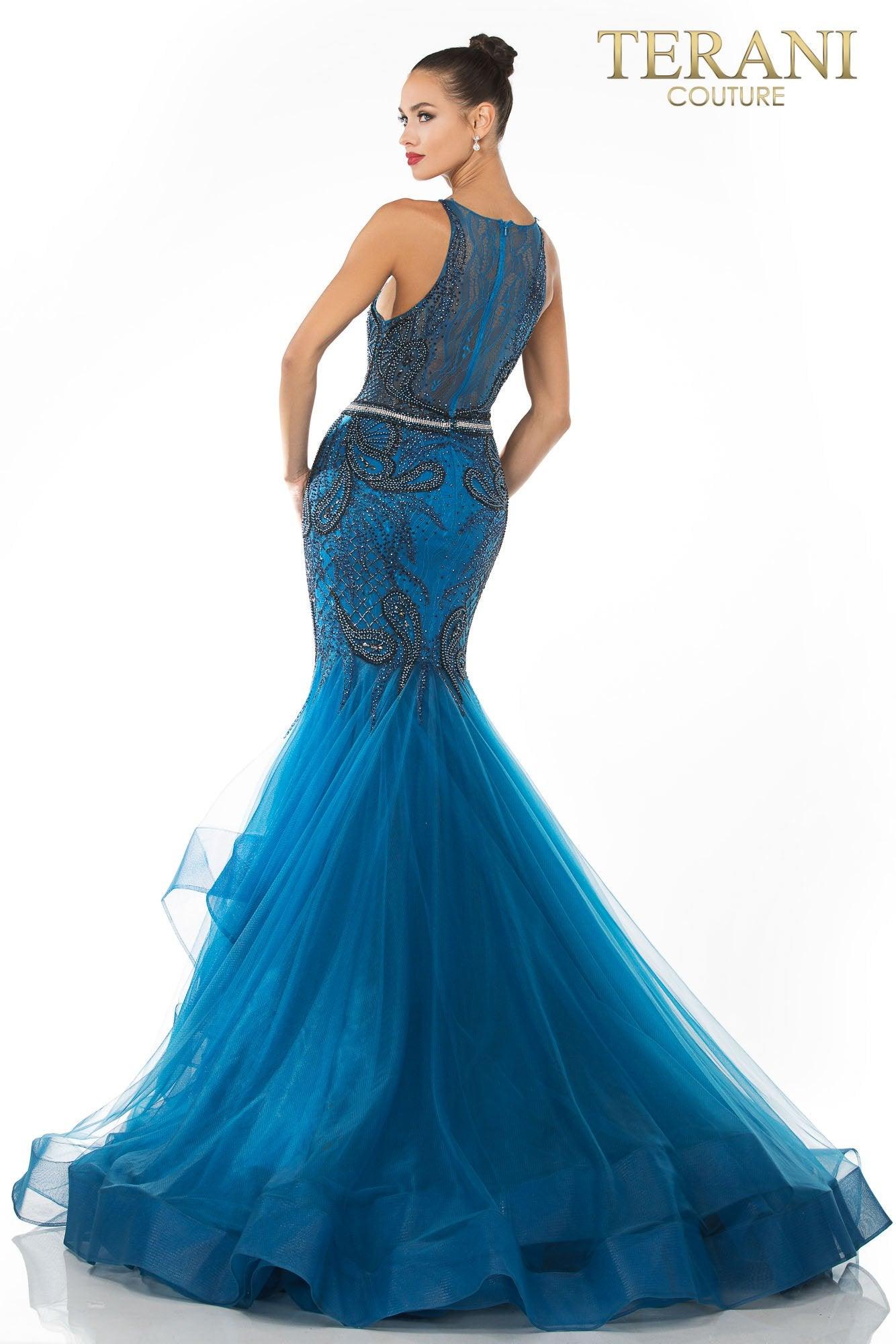 Terani Couture Long Formal Prom Dress 1822GL7515 - The Dress Outlet
