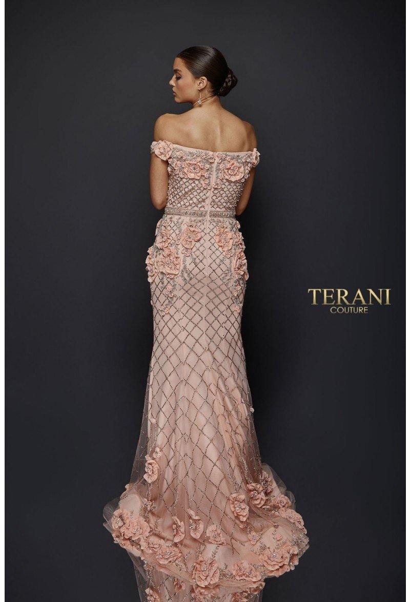Terani Couture Long Fitted Prom Dress 1922GL0682 - The Dress Outlet