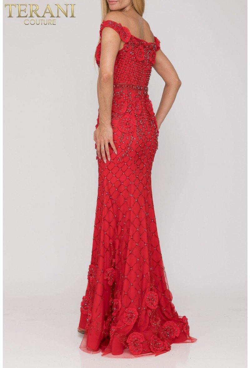 Terani Couture Long Fitted Prom Dress 1922GL0682 - The Dress Outlet